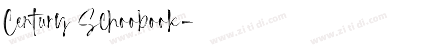 Century Schoobook字体转换
